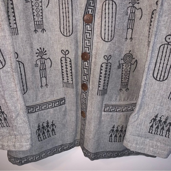 Venus Imports 100% Cotton Oversized Jacket Grey XL - Picture 9 of 9